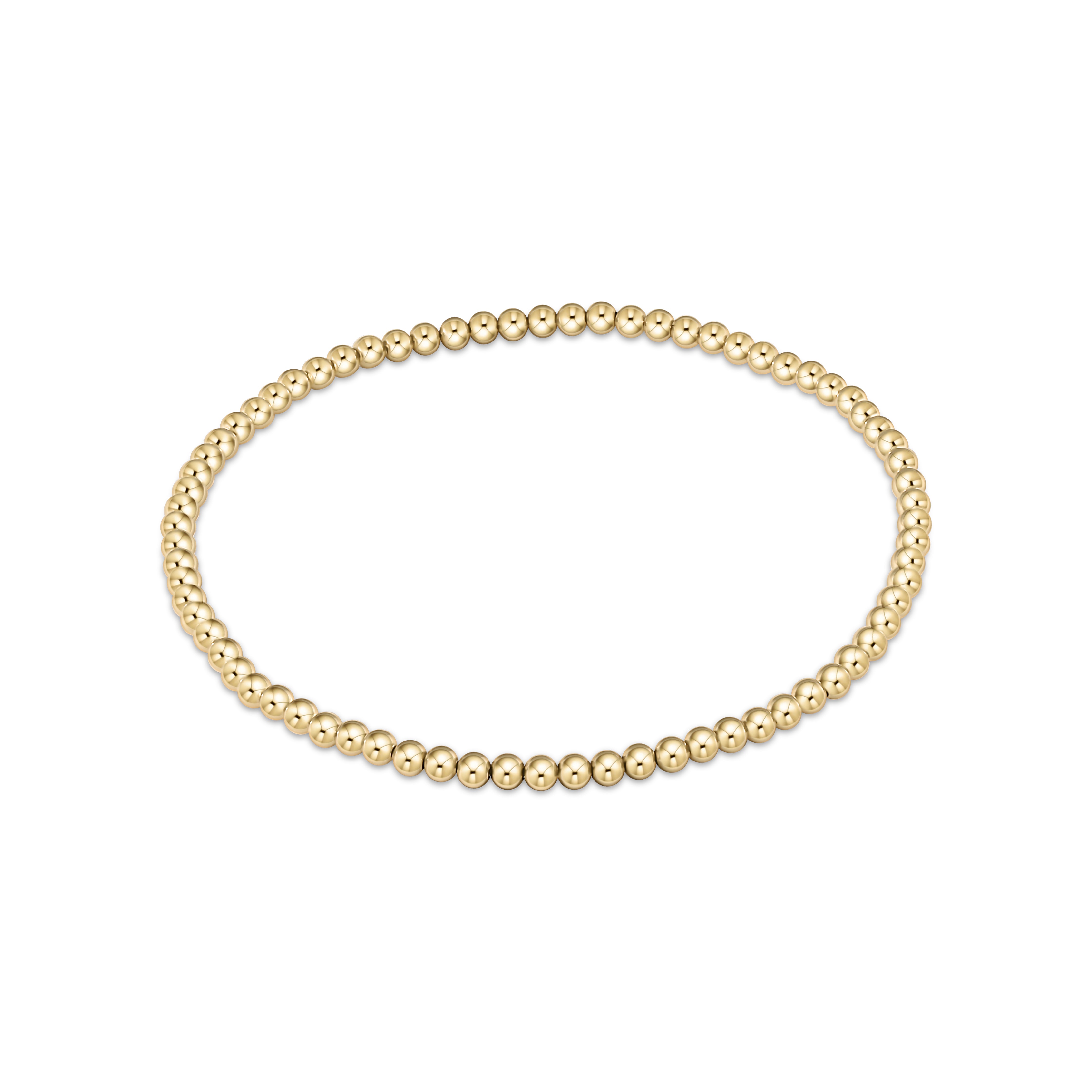 Classic Gold 3mm Bead Bracelet Classic