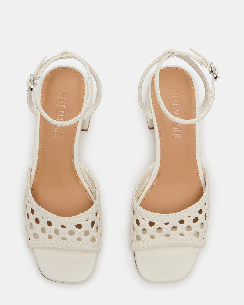 Soleil Heeled Sandals Bone