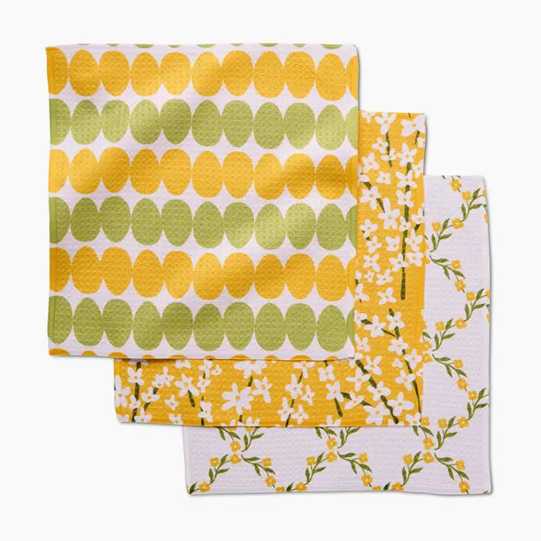 Geometry Dishcloth Set Signs of Springtime