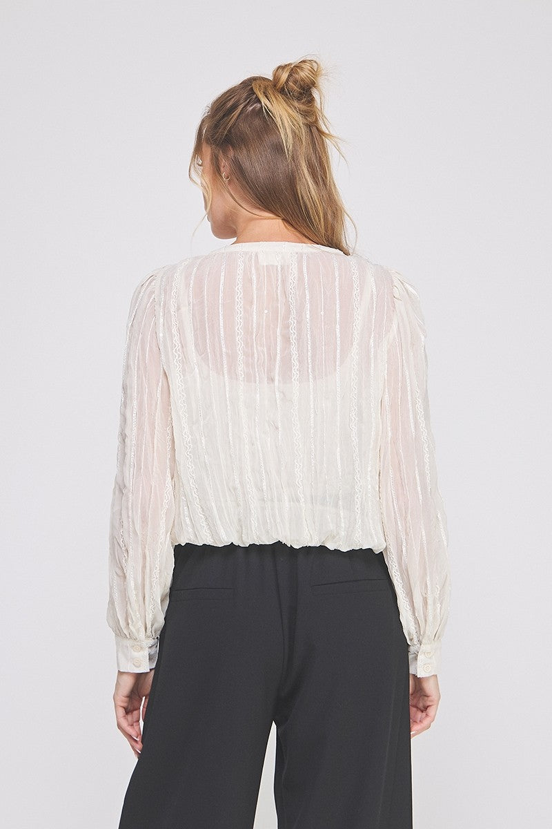 Embroidered Blouse Off White