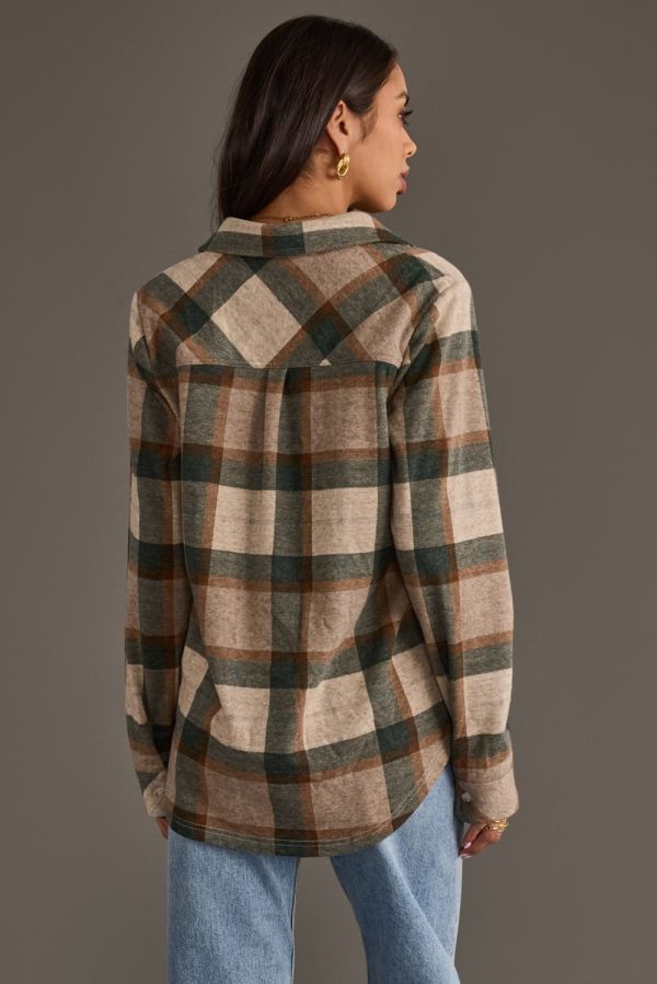 Lainey Flannel Shirt Tan