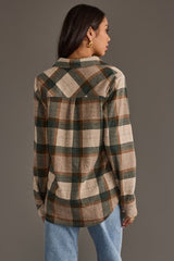 Lainey Flannel Shirt Tan