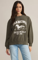 Diamond Sunday Sweatshirt Grape Leaf