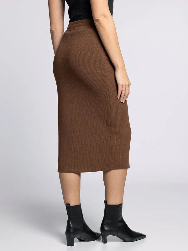 Misty Midi Skirt Brown