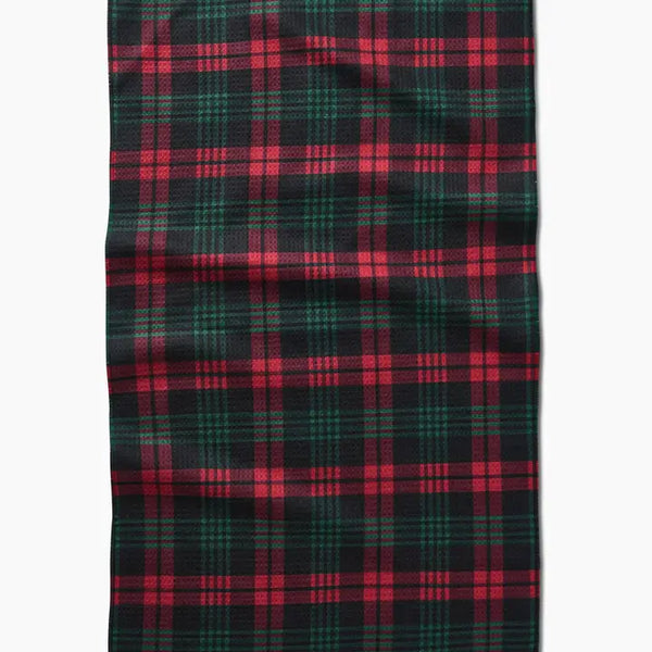 Geometry Tea Towel Very Merry Plaid