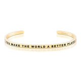 Mantra Cuff Bracelet