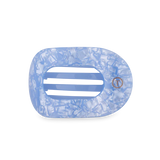 Teleties Small Flat Round Hair Clip Blue Lagoon