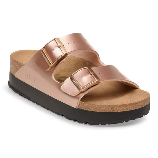 Arizona Flex Platform Birko-Flor Sandals Electric Metallic Copper
