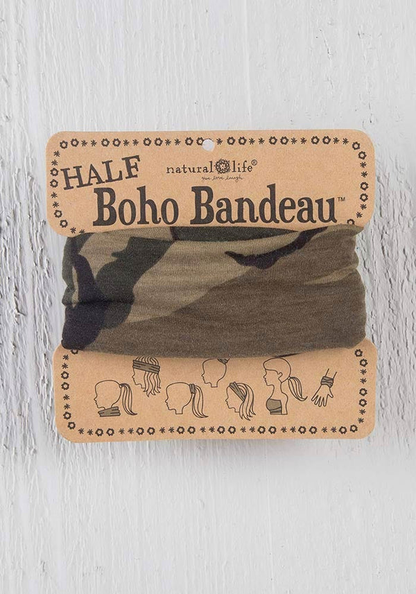 Half Boho Bandeau Olive Camo