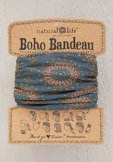 Full Boho Bandeau Sage Gold Medallion