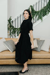 The Winston Midi Dress Black