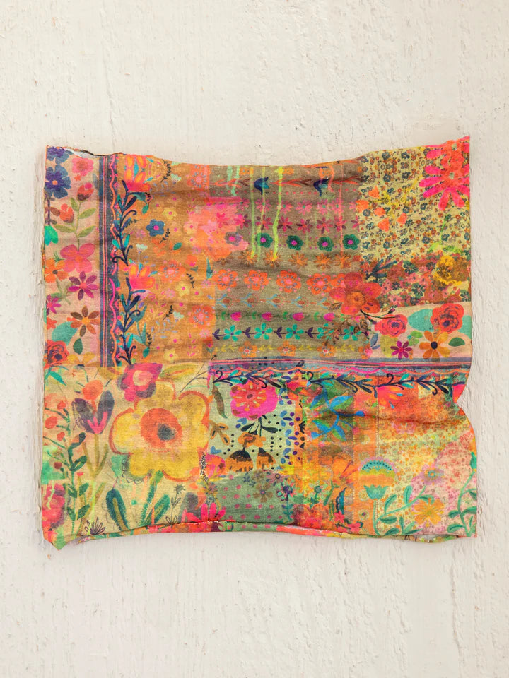 Half Boho Bandeau Pink Patchwork