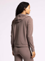 Izzy Ribbed Hoodie Raisin
