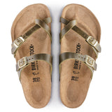 Mayari Sandals Green Olive Oiled Leather