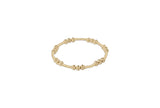 Dignity Joy Pattern Bead Bracelet Gold