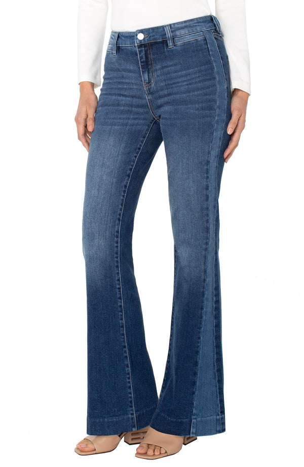 Block Detail Hannah Flare Jeans Ridgely