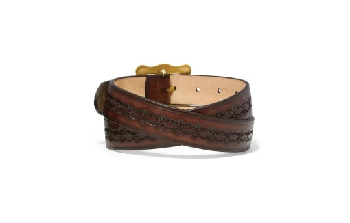 Tan Frisco Tooled Belt