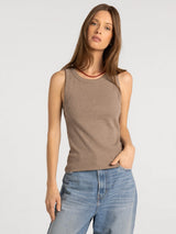 Edlin Layering Tank Heather Ash Brown