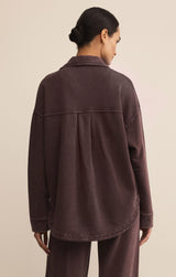 All Day Knit Jacket Chocolate Cherry