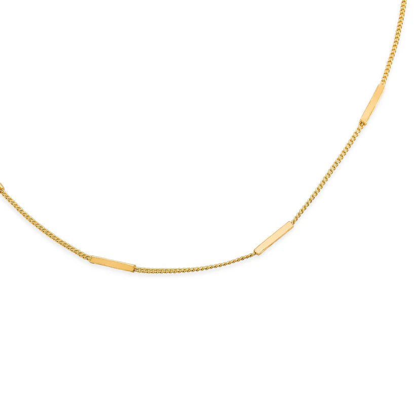 Dainty Gold Bar Necklace