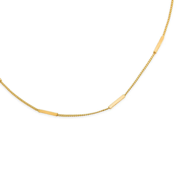 Dainty Gold Bar Necklace