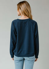 Let It Snow Somewhere Else Sweatshirt Navy