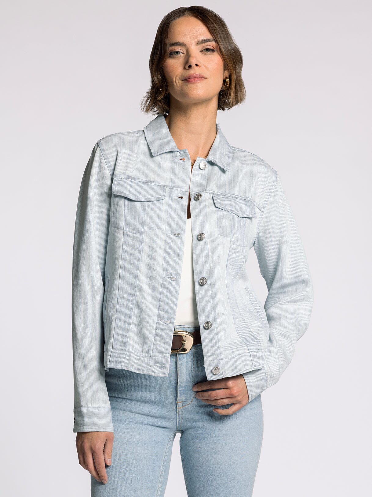 Jackie Relaxed Fit Jacket Mia Pinstripe