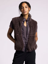Skylar Sherpa Vest Raisin