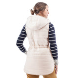 Fallon Quilted Long Vest Pink Tint