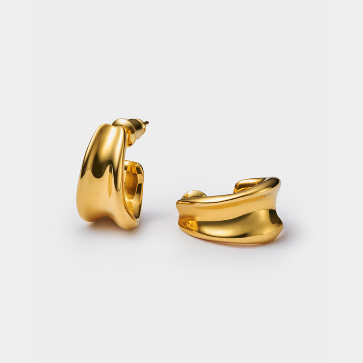 Molten Luxe Hoop Earrings