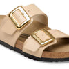Sydney Luxe Buckle Sandals Patent Sand