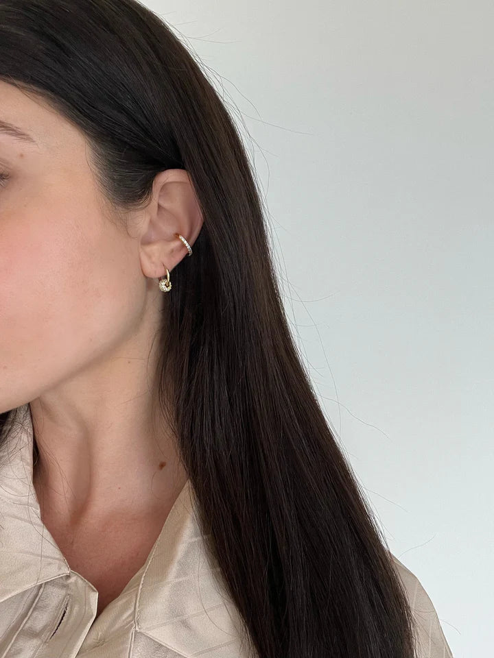 Claire Huggie Earrings - Gold