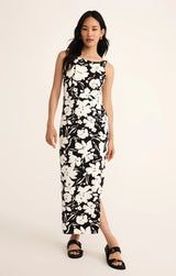 Valencia La Plage Midi Dress Black