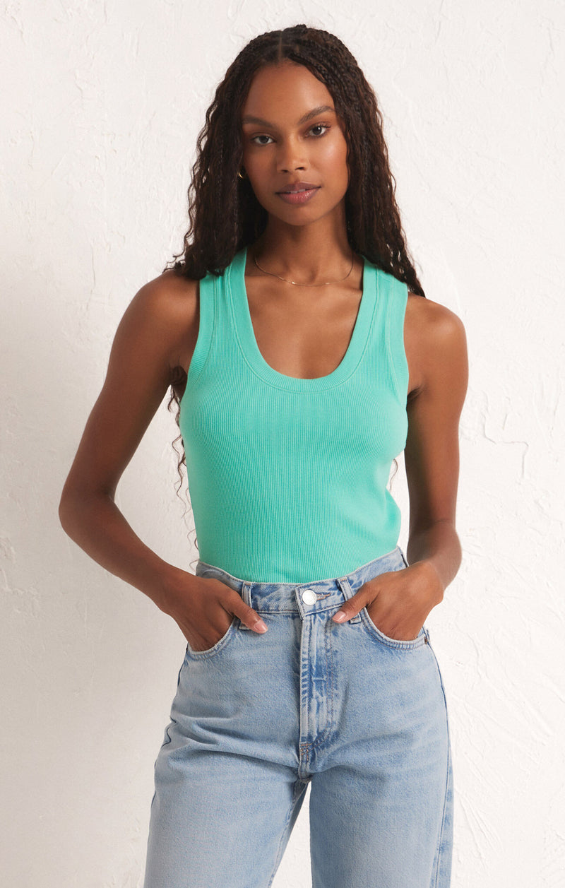 Sirena Rib Tank Cabana Green