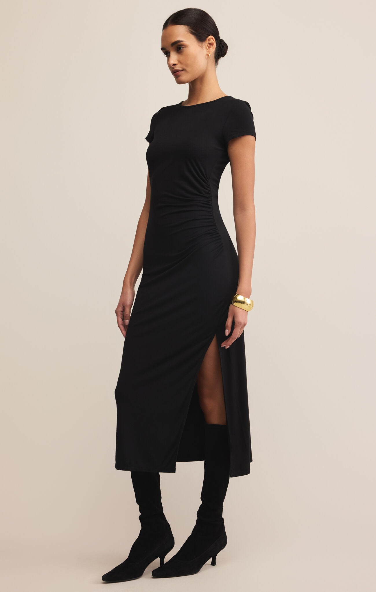 Aurelia Midi Dress Black