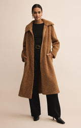 Calgary Teddy Coat Coconut