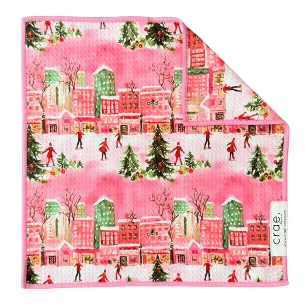 Crae.Home Double Sided Washcloth City Sidewalks