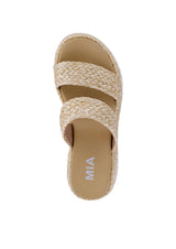 Zayla Platform Slip On Sandals Natural