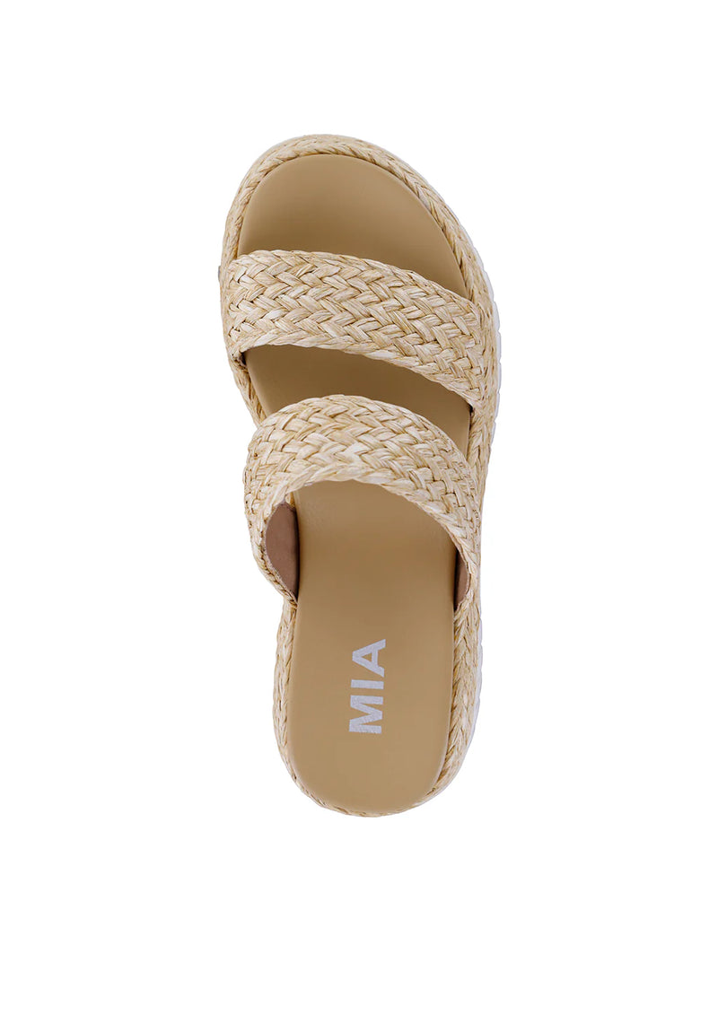 Zayla Platform Slip On Sandals Natural
