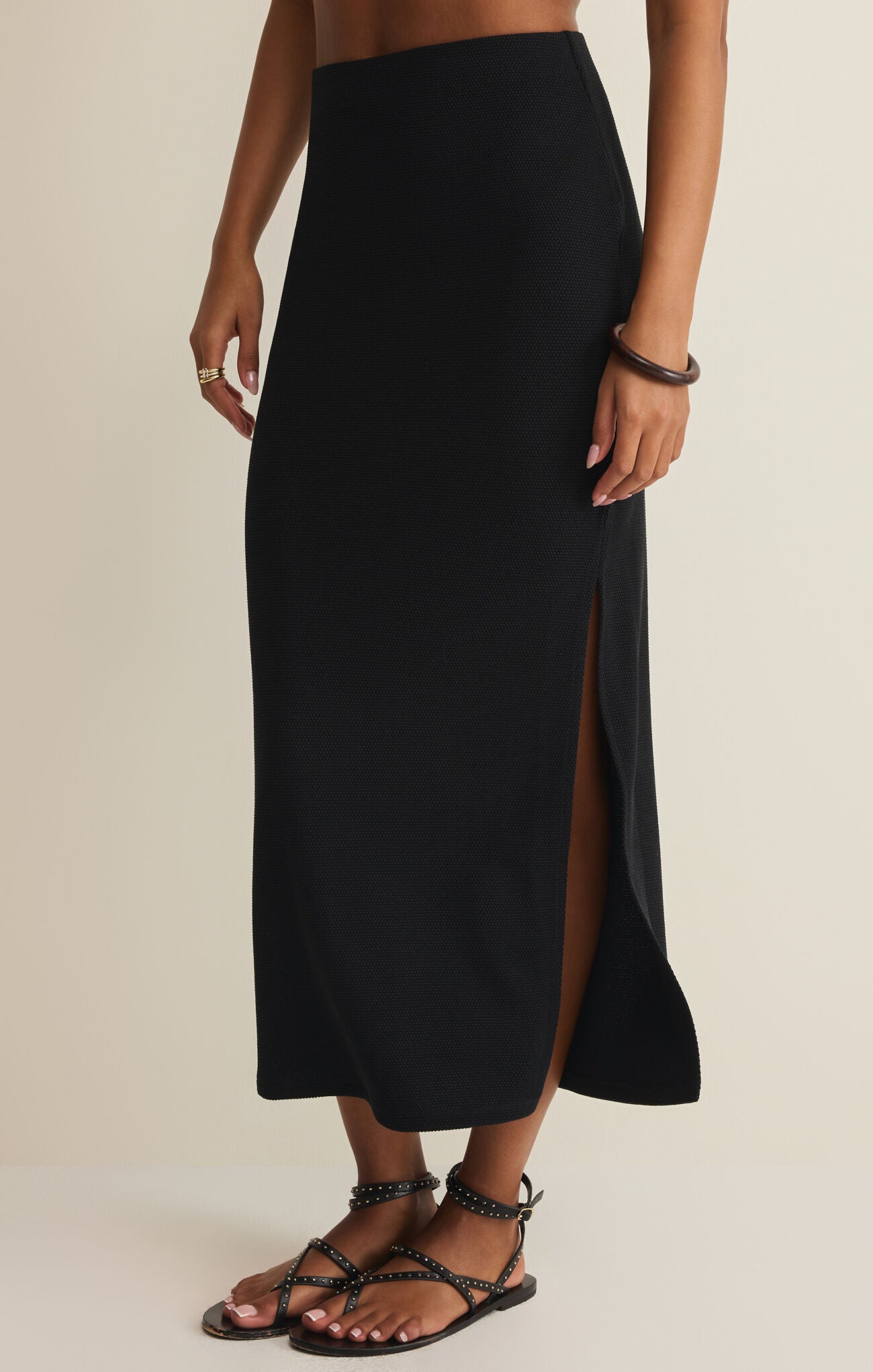 Ainslie Midi Skirt Black
