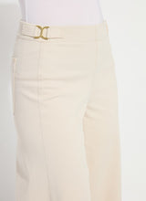 Nylah Detail Wide Leg Crop Pants Crisp Chino