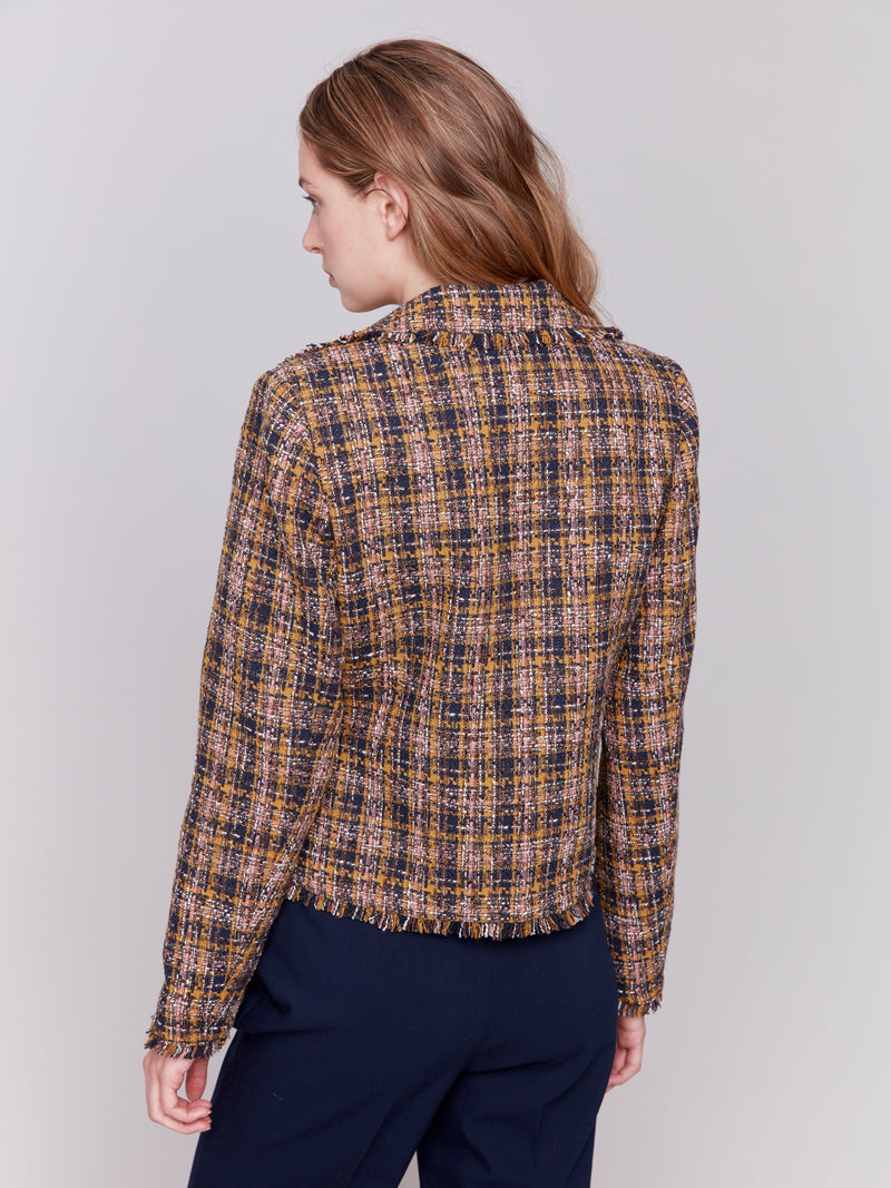 Tweed Perfecto Jacket Navy