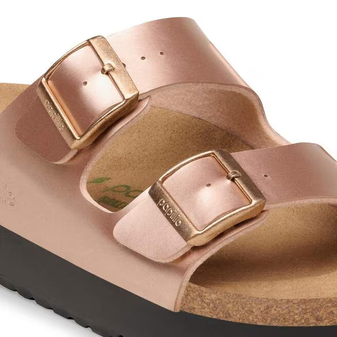 Arizona Flex Platform Birko-Flor Sandals Electric Metallic Copper