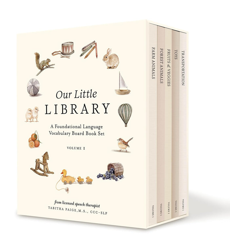 Our Little Library Vol. 1: A Vocabulary Board Book Set For Babies