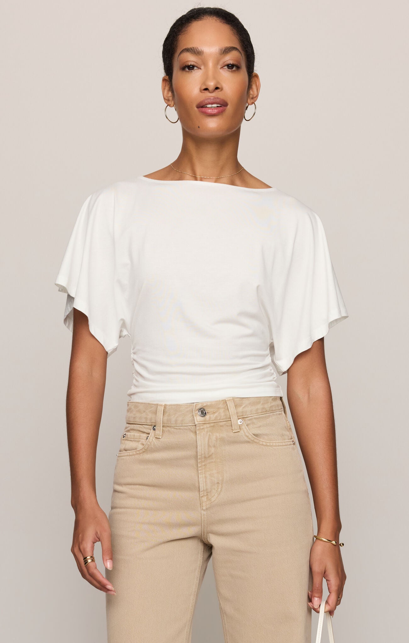 Last Night Top White