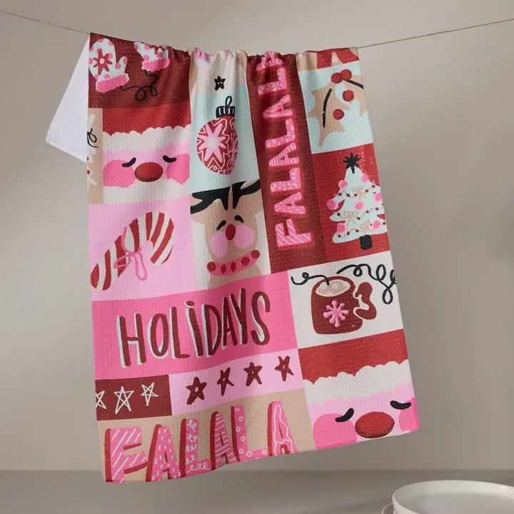 Geometry Tea Towel Winter Wonder