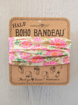 Half Boho Bandeau Floral Vintage Cream