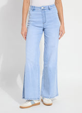 Iris Wide Leg Everyday Denim Pants Bleached Blue