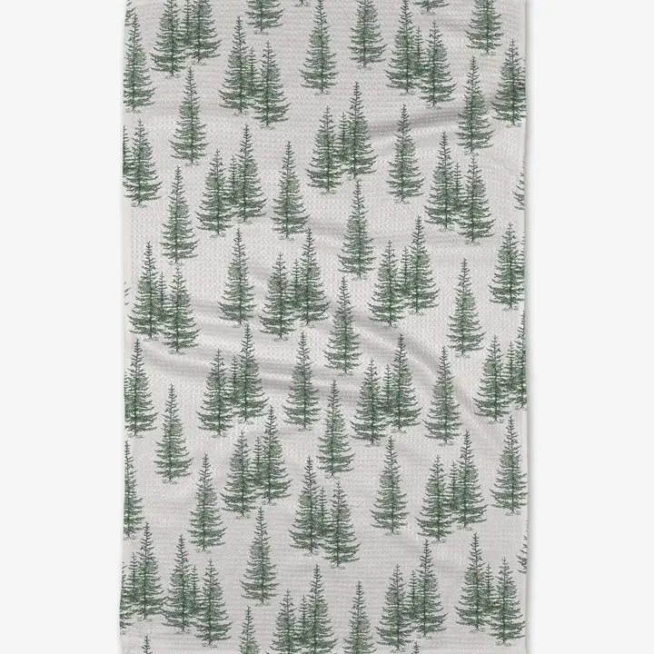 Geometry Tea Towel Christmas Forest