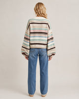 Gradient Mix Stripe Sweater Mint Multi